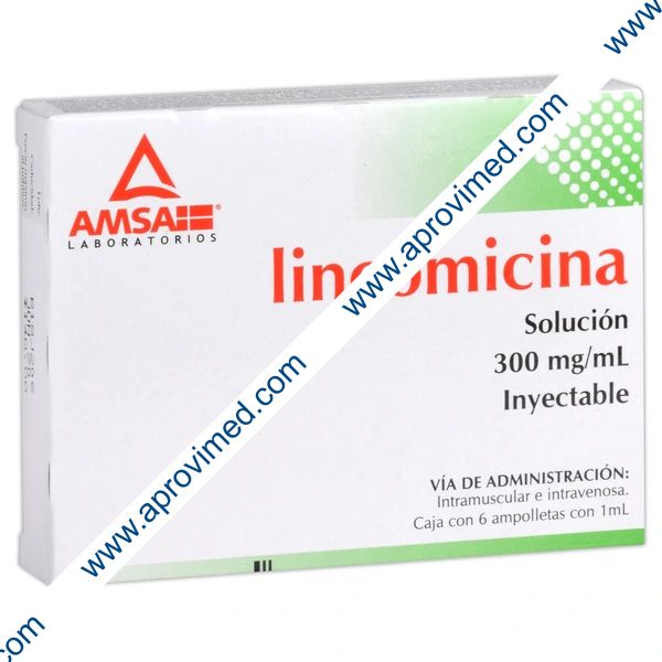 LINCOMICINA (Amsa) Sol. Iny. c/6 AMPTAS. 300 MG/1 ML..
