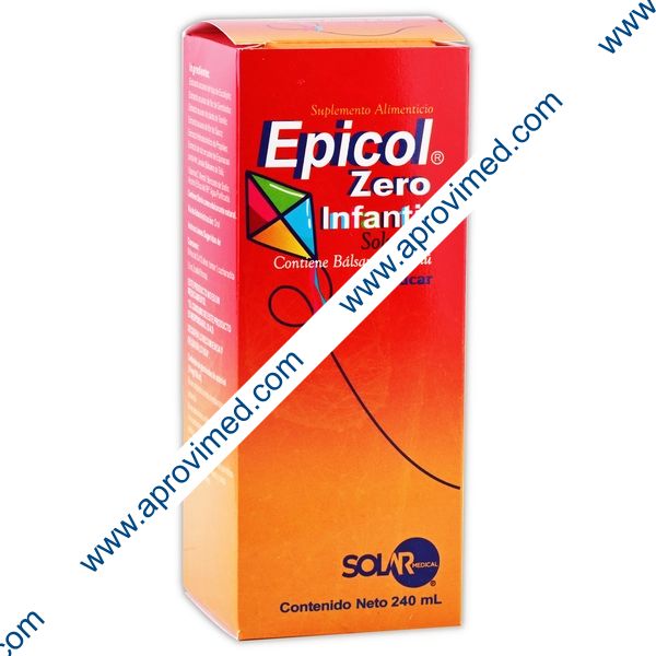 EPICOL Zero INFANTIL SOLUCIÓN Sin Azúcar Fco. 240 ML.