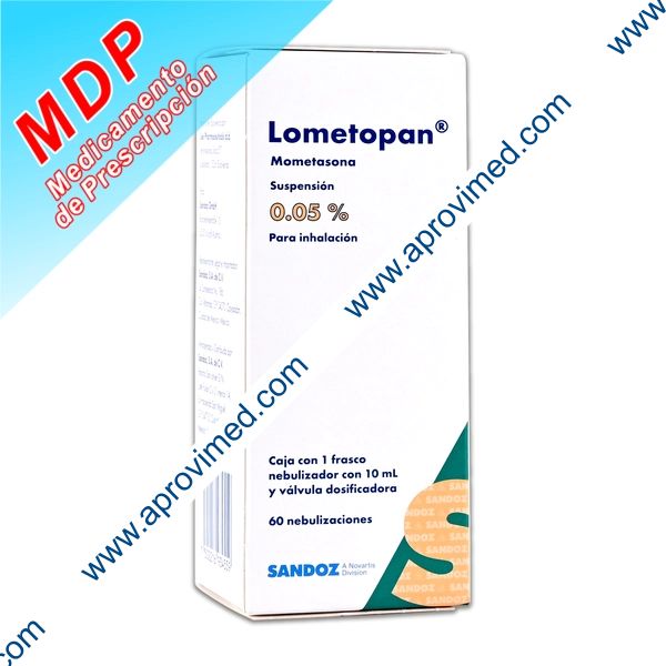 LOMETOPAN SUSP. p/INHALACIÓN NASAL 0.05% Fco. 10 ML. c/60 Dosis 50 MCG.