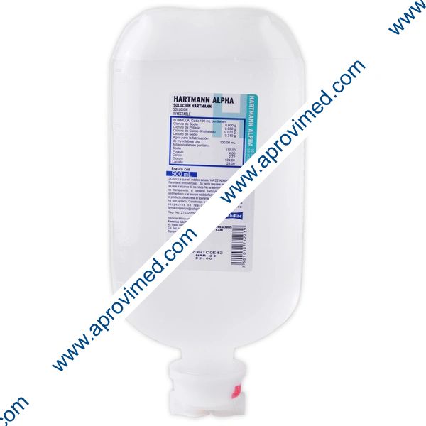 HARTMANN ALPHA Sol. Iny. Frasco 500 ML.