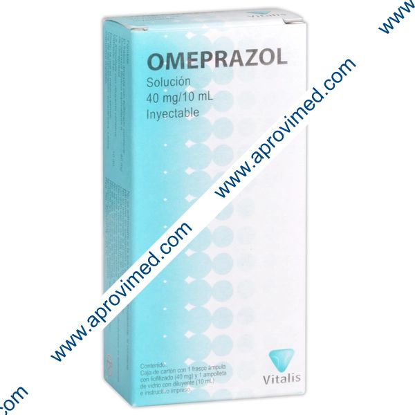 OMEPRAZOL (Vitalis) Sol. Iny. c/1 FCO. AMP. 40 MG/10 ML.