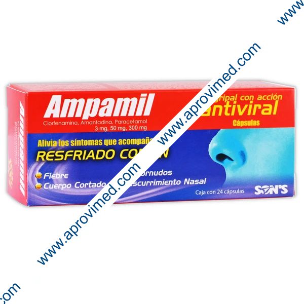 AMPAMIL c/24 CAPS. 3/50/300 MG.