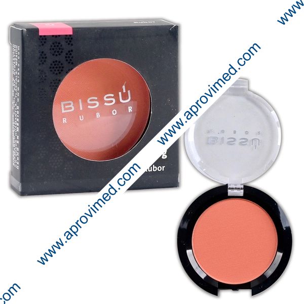 BISSÚ RUBOR POLVO COMPACTO Tono 28-Toronja c/1 Pza. 4 G.