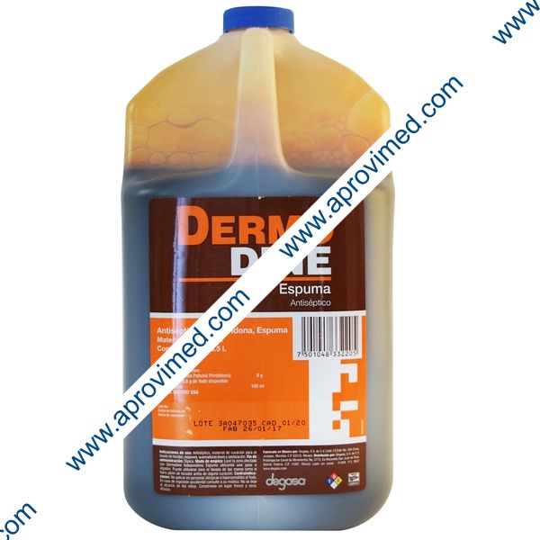 DERMODINE Solución Antiséptica Espuma Env. 3.5 L. 8 G/100 ML.