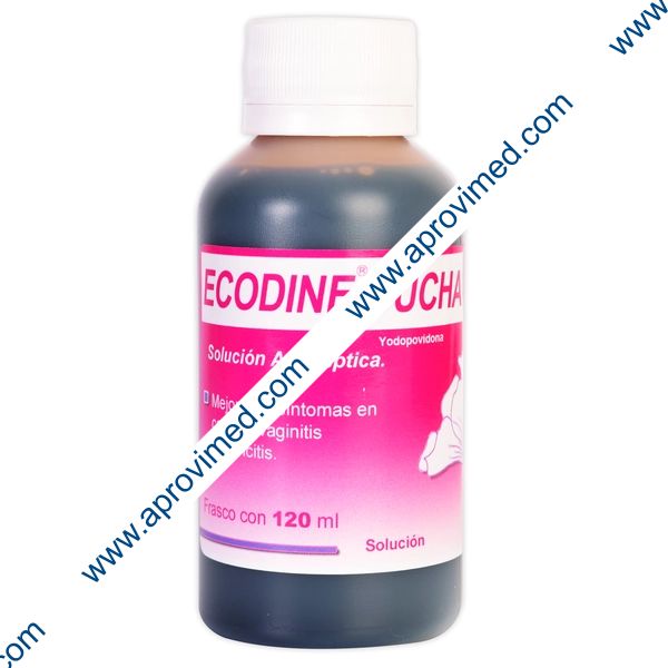 ECODINE DUCHA Solución Antiséptica Vaginal Fco. 120 ML. 10 G/100 ML.