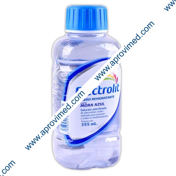 ELECTROLIT Suero Rehidratante SABOR MORA AZUL 355 ML.