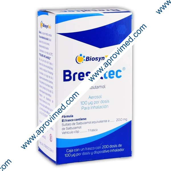BRESALTEC AEROSOL p/Inhalación Fco. c/200 Dosis 100 MCG.