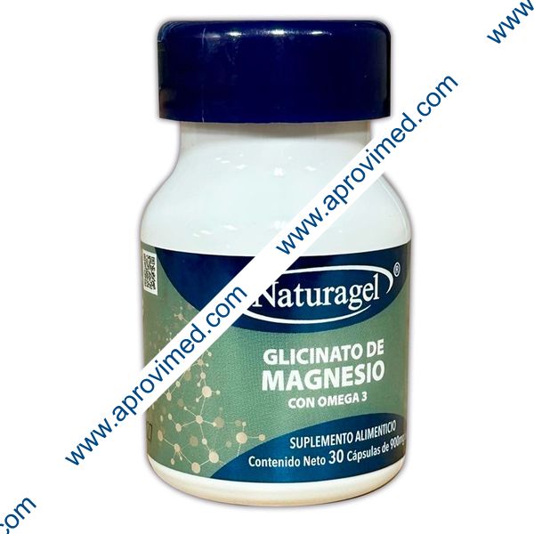 GLICONATO DE MAGNESIO CON OMEGA 3 c/30 CAPS. 900 MG.