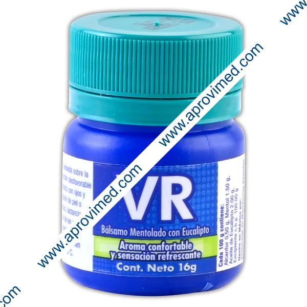 VR BÁLSAMO MENTOLADO c/EUCALIPTO Tarro c/16 G.