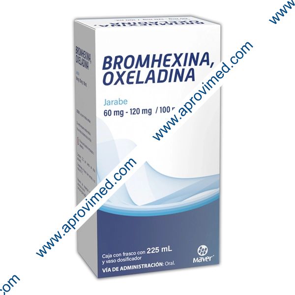 BROMHEXINA/OXELADINA JARABE (Maver) Fco. 225 ML. 60 MG-120 MG/100 ML.