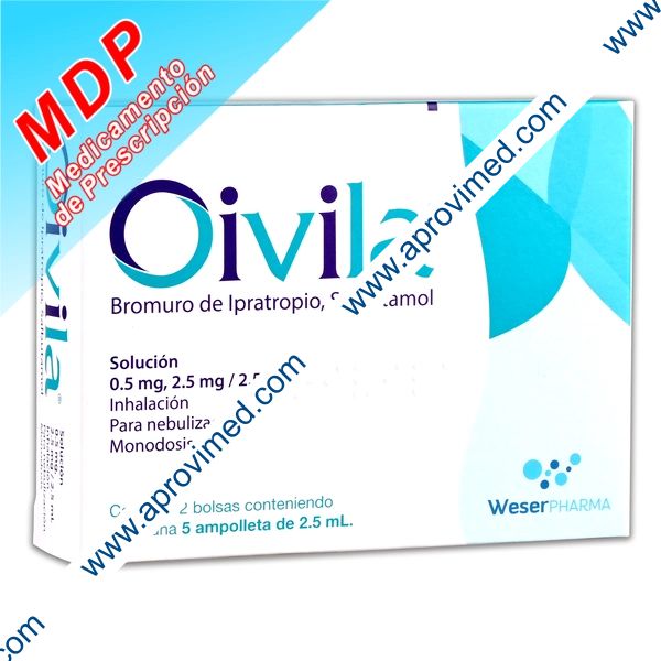 OIVILA SOL. p/Nebulización c/10 AMPTAS. 0.5-2.5 MG/2.5 ML.