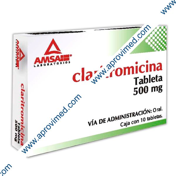 CLARITROMICINA (Amsa) c/10 TABS. 500 MG.