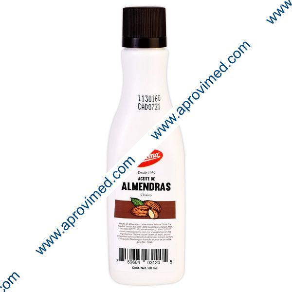 ACEITE de ALMENDRAS Clásico (Jaloma) Fco. 60 ML.