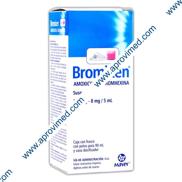 BROMIXEN SUSP. Fco. 90 ML. 250-8 MG/5 ML.