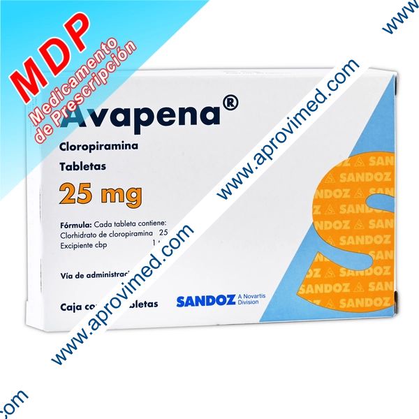 AVAPENA c/20 TABS 25 MG.