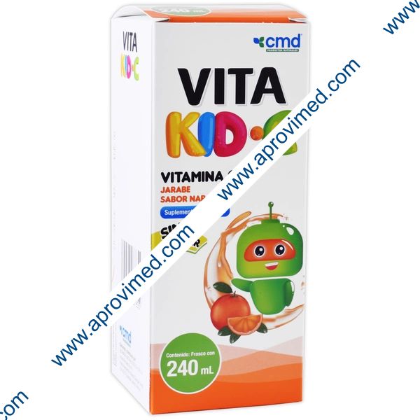 VITA KID-C JARABE s/AZÚCAR Sab. Naranja 240 ML.