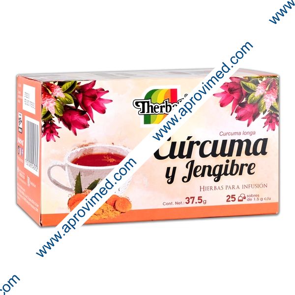 CÚRCUMA Y JENJIBRE p/Infusión c/25 SOBS. 1.5 G.