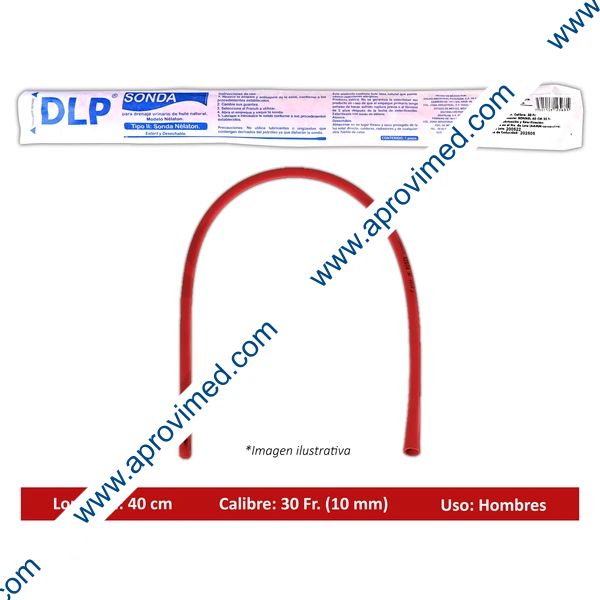 SONDA NÉLATON de LÁTEX (DLP) Long. 40cm. Cal. 30 Fr. c/1 Pza.