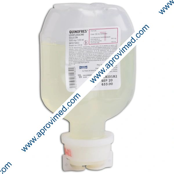 QUINOFRES Sol. Iny. Envase 100 ML. 500 MG/100 ML.