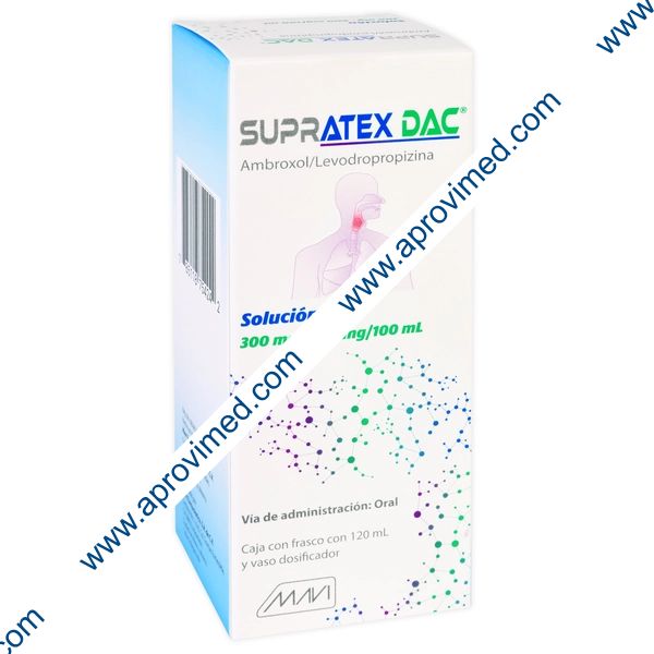 SUPRATEX DAC SOL. Fco. 120 ML. 300-600 MG/100 ML.