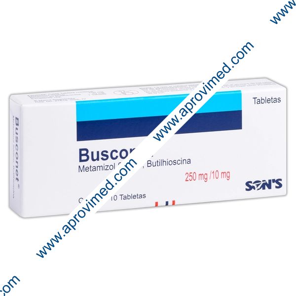 BUSCONET c/10 TABS. 10/250 MG.
