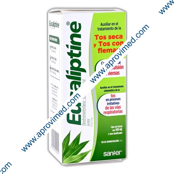 EUCALIPTINE JARABE Fco. 140 ML. 0.3-2.5 G/100 ML.