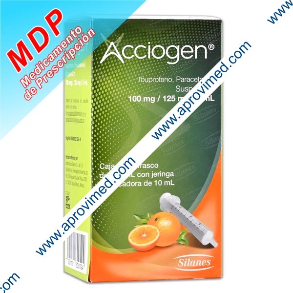 ACCIOGEN SUSP. Fco. 120 ML. 100-125 MG/5 ML.