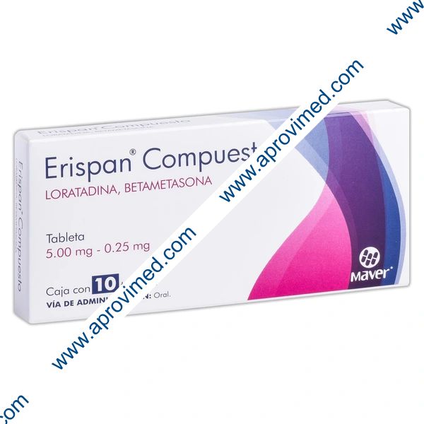 ERISPAN Compuesto c/10 TABS. 5/0.25 MG.