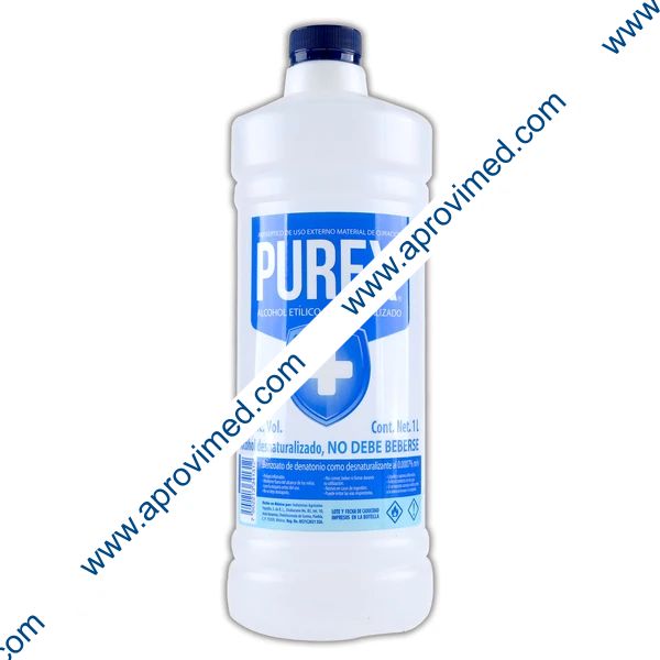 ALCOHOL ETÍLICO Desnaturalizado (Purex) 70° G.L. 1000 ML.