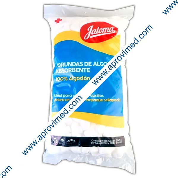 TORUNDAS de ALGODON ABSORBENTE (Jaloma) Bolsa c/500 G.