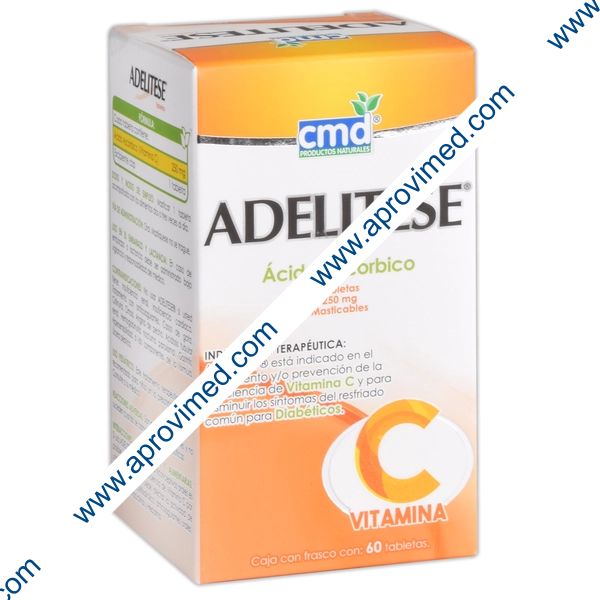 ADELITESE c/60 TABS. Masticables 250 MG.
