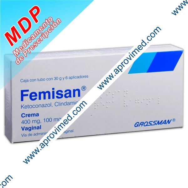 FEMISAN Crema Vaginal TUBO c/30 G. 100-400 MG/5 G. y 6 Aplics.