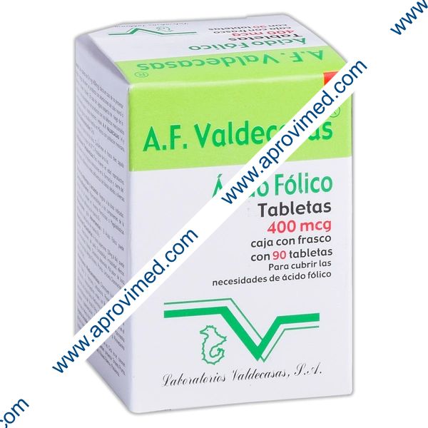 A.F. VALDECASAS c/90 TABS. 400 MCG.