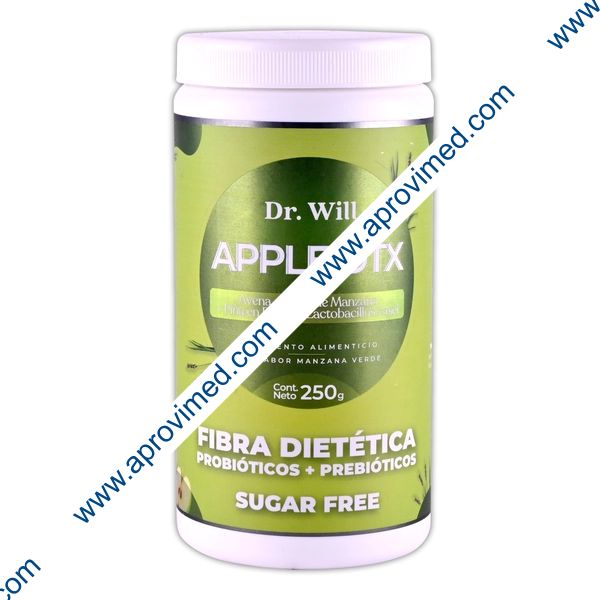 APPLE DTX Fibra Dietética (Dr. Will) Sabor MANZANA VERDE Fco. 250 G.