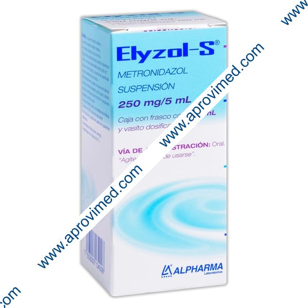 ELYZOL-S SUSP. Fco. 120 ML. 250 MG/5 ML.