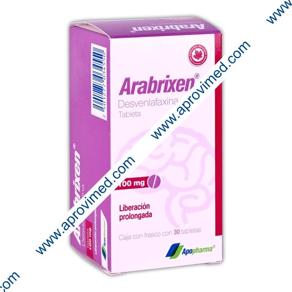 ARABRIXEN Cja/Fco. c/30 TABS. L.P. 100 MG.