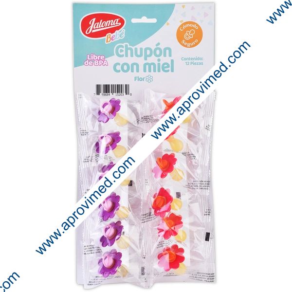 CHUPÓN CON MIEL FLOR (Jaloma) Cartera c/12 Pzs.