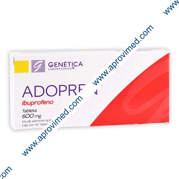 ADOPREN Caja c/10 TABS. 600 MG.