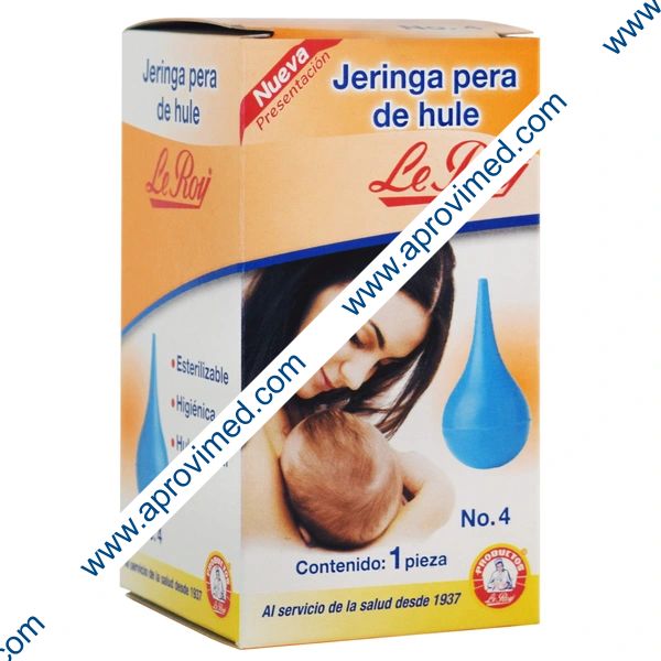JERINGA PERA de HULE (Le Roy) No.4 Caja c/1 Pza.
