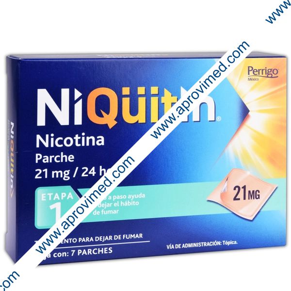 NIQÜITIN "ETAPA 1" c/7 PARCHES TRANSDÉRMICOS 21 MG.