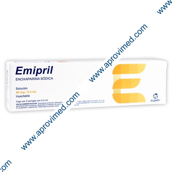 EMIPRIL Sol. Iny. c/2 JGAS. Prellenadas 40 MG/0.4 ML.