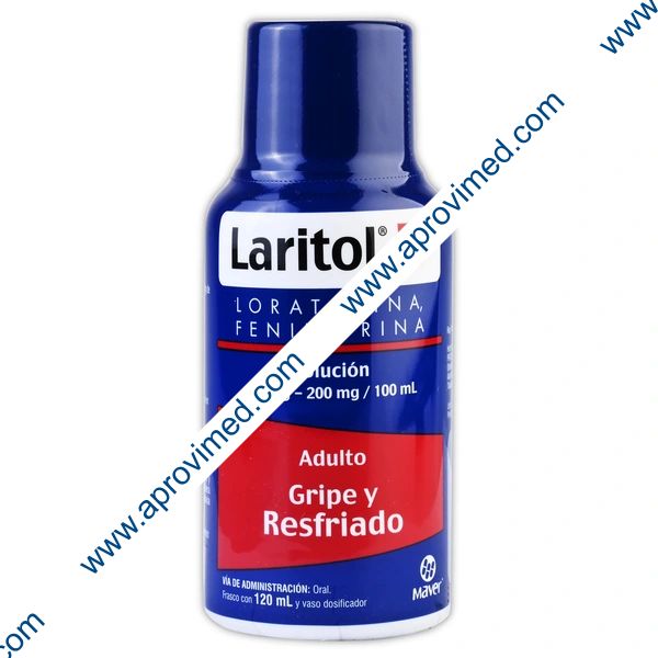 LARITOL-D SOLUCIÓN ADULTO Fco. 120 ML. 100-200 MG/100 ML.
