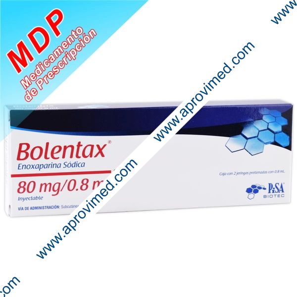 BOLENTAX Sol. Iny. c/2 JGAS. Prellenadas 80 MG/0.8 ML.