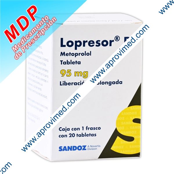 LOPRESOR R c/20 TABS. L.P. 95 MG.