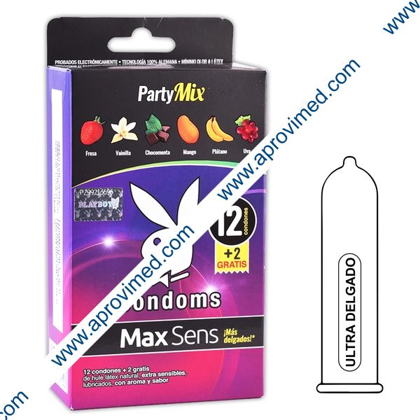MAX SENS Party Mix Caja c/12+2 CONDONES.