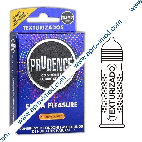 PRUDENCE EXTRA PLEASURE Caja c/3 CONDONES.