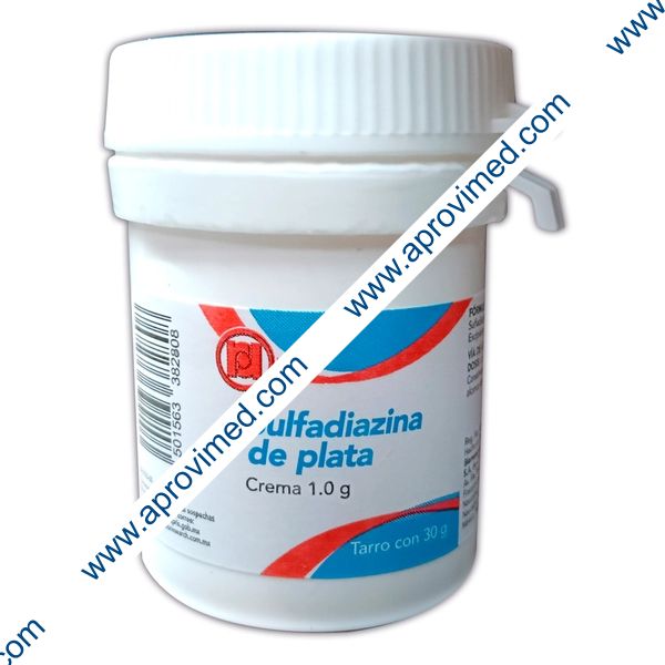 SULFADIAZINA DE PLATA (Randall) Tarro c/30 G. 1 G/100 G.