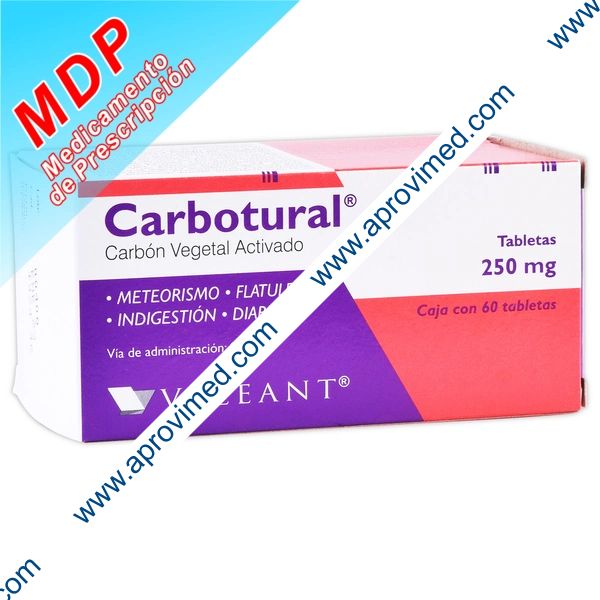 CARBOTURAL c/60 TABS. 250 MG.