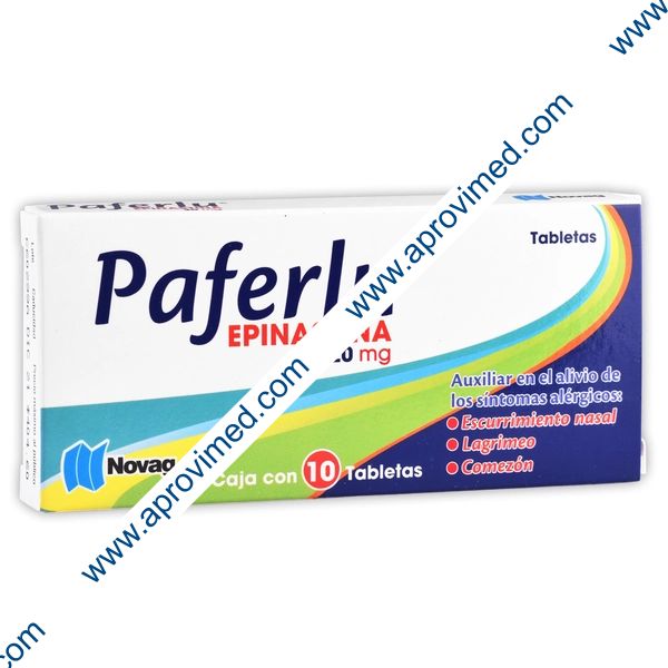 PAFERLU c/10 TABS. 20 MG.