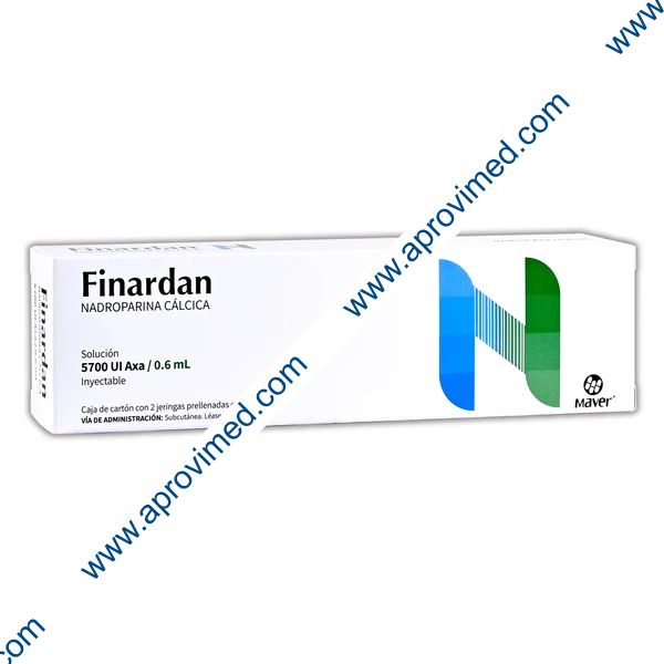 FINARDAN Sol. Iny. c/2 JGAS. Prellenadas 5,700 UI Axa/0.6 ML.